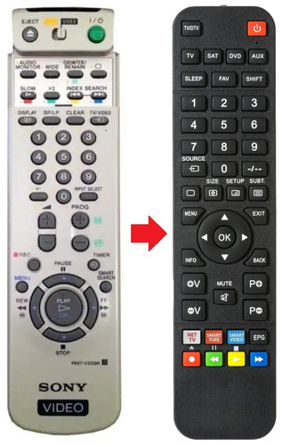 Telecomando adatto per - , sony