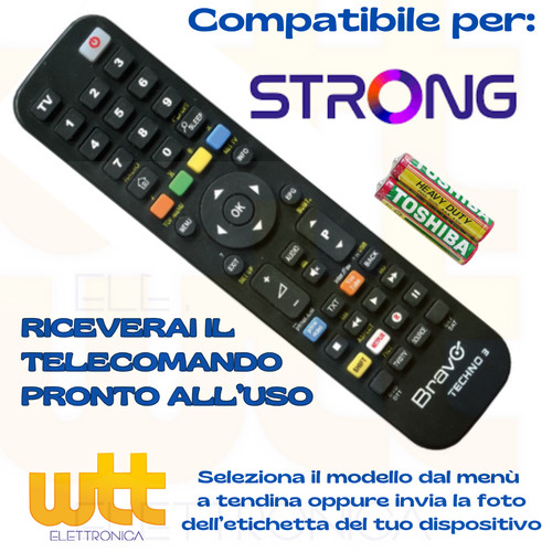 Telecomando decoder strong - telecomando,