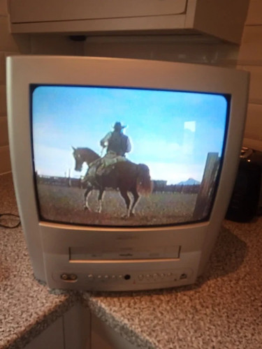 Phillips crt vcr - phillips, 14"