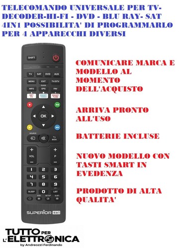 Telecomando universale per - universale,